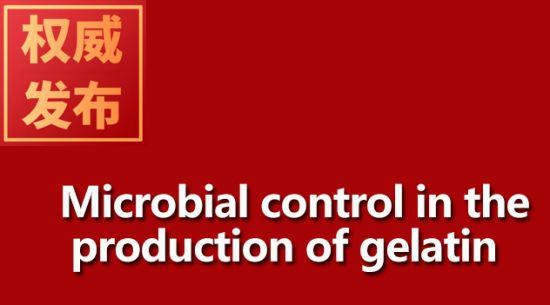 Microbial control in the production of gelatin